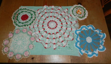 Vintage Lot of Crocheted Doiles