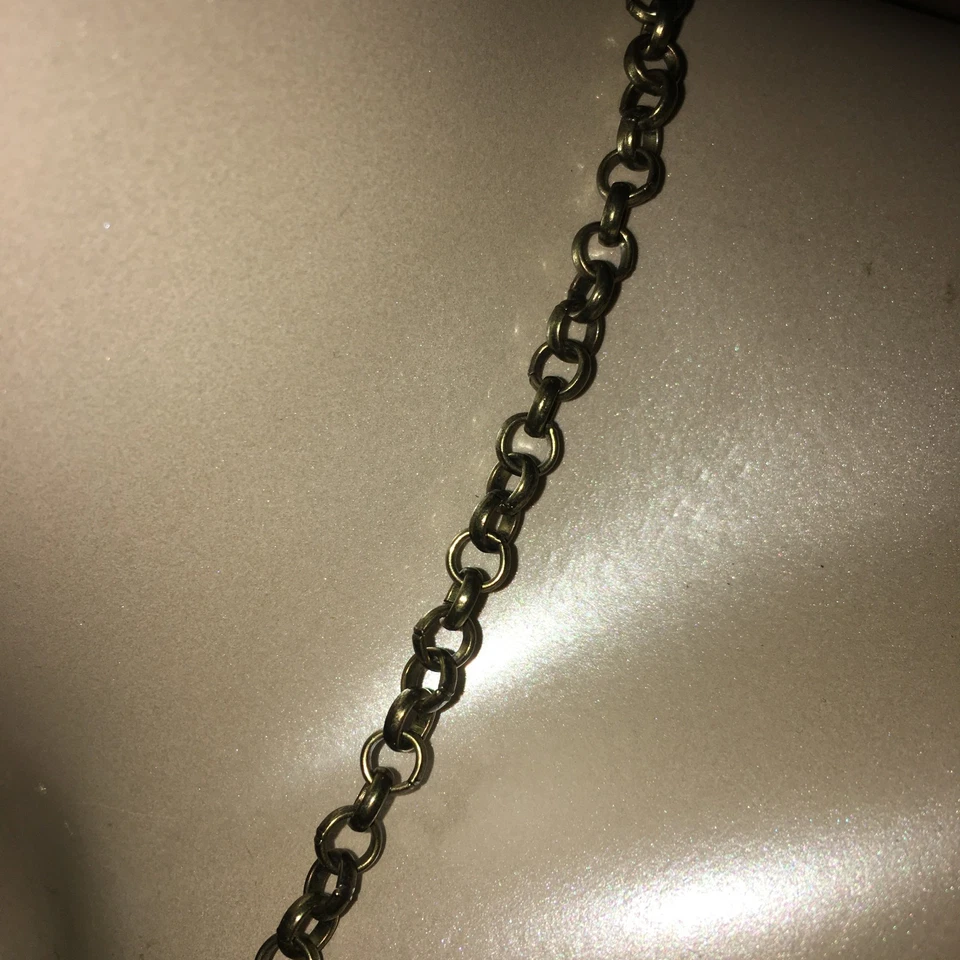 Banana Republic Necklace Chunky Rhinestone Gold Tone & Black 16" Adjustable - Image 2 of 4