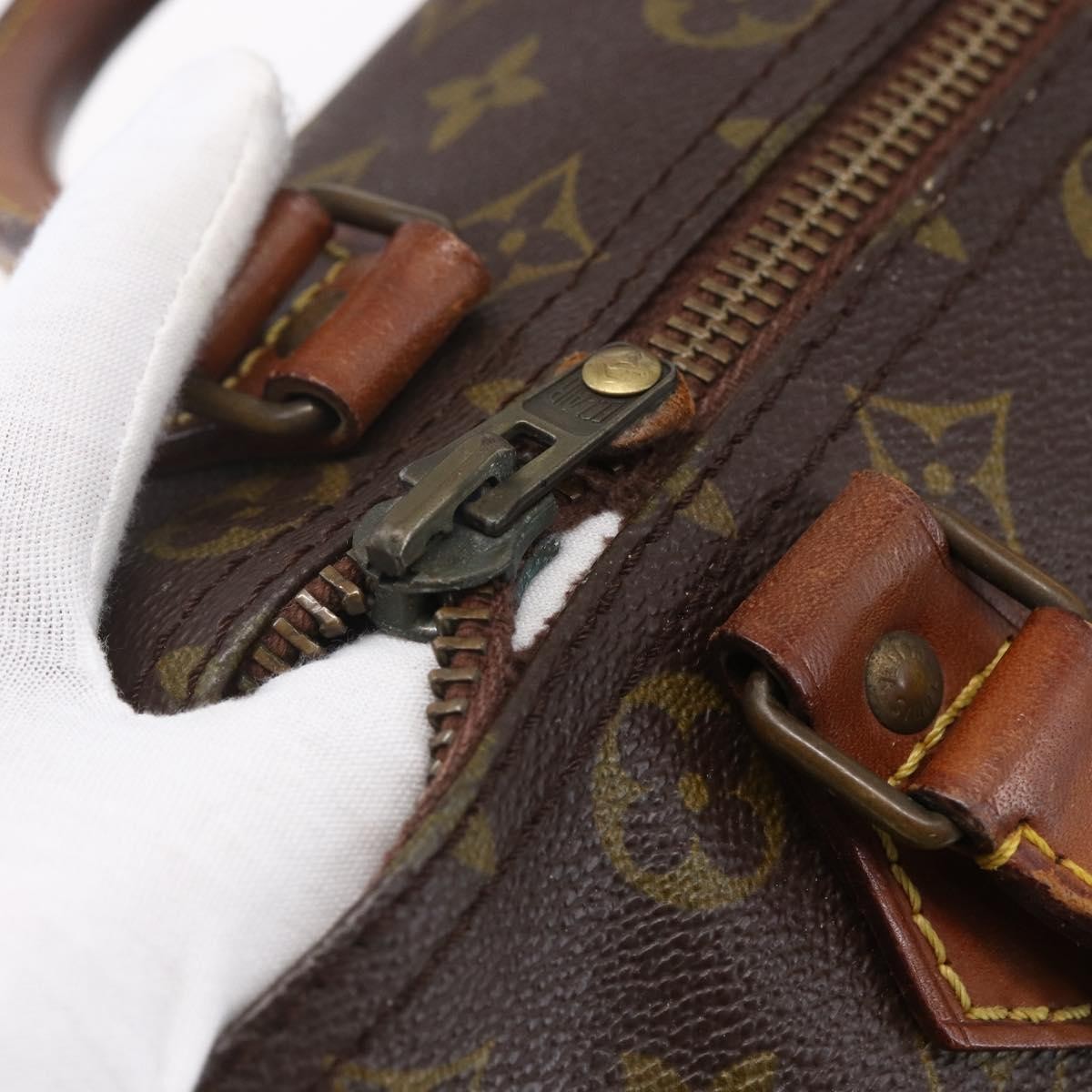 LOUIS VUITTON Monogram Speedy 30 Hand Bag M41526 LV Auth 150682