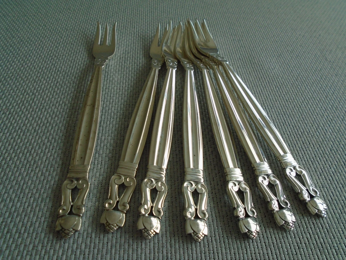 Georg Jensen Antique US Sterling Silver Acorn Fork for sale | eBay