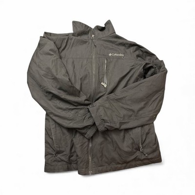 Columbia Northern Utilizer Black Fleece Lined Full Zip Jacket Mens Small