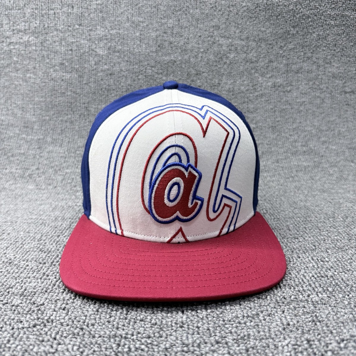 New Era Atlanta Braves 9FIFTY Youth Snapback Hat Cooperstown Lowercase a Retro