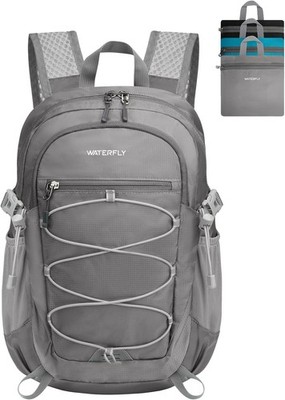WATERFLY Rucksack Klein Faltbarer Rucksack: 15L Ultraleicht Wanderrucksack