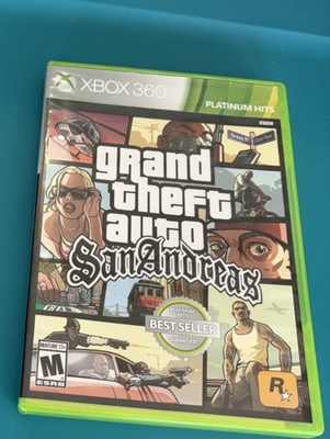 Grand Theft Auto: San Andreas Xbox 360 - With Map, Clean Copy