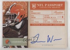 2014 Panini Prestige NFL Passport Signatures Terrance West #24 Auto z0q