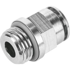 1PC FESTO CORPORATON NPQH-D-G38-Q14-P10 Fitting, straight, nkl pl brass, air, G