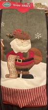 NEW 48 Inches Santa Claus Christmas Tree Skirt Country Rustic