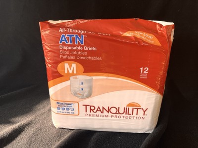 Tranquility ATN All-Through-The-Night Disposable Brief - M (12 Quantity)