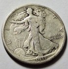 1917 WALKING LIBERTY SILVER HALF DOLLAR F/XF EARLY DATE — photo 3