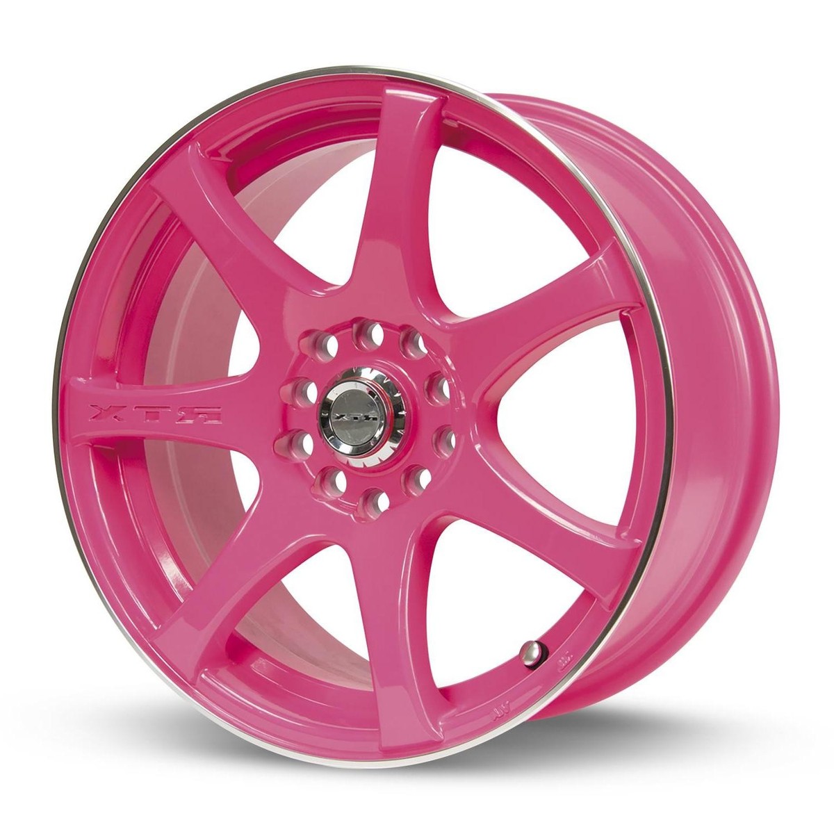KAGEROU / Light Pink・Matte Silver rim JT 15 Inch Pink Alloy Wheel Rim for Volkswagen Jetta, RTX 81117 15x6