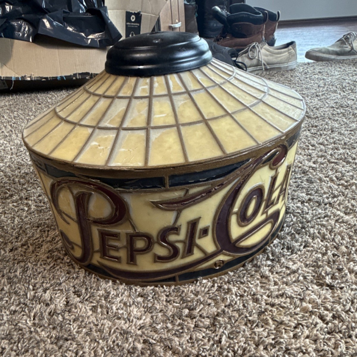 1980’s　Pepsi ライト　ディスプレイ　看板　ランプ　アメトイ　シェルフ Vintage pepsi-cola hanging lamp | eBay