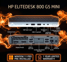 HP EliteDesk 800 Series Mini Desktop PC: Intel i5-9500T! 8GB RAM - 128GB SSD!
