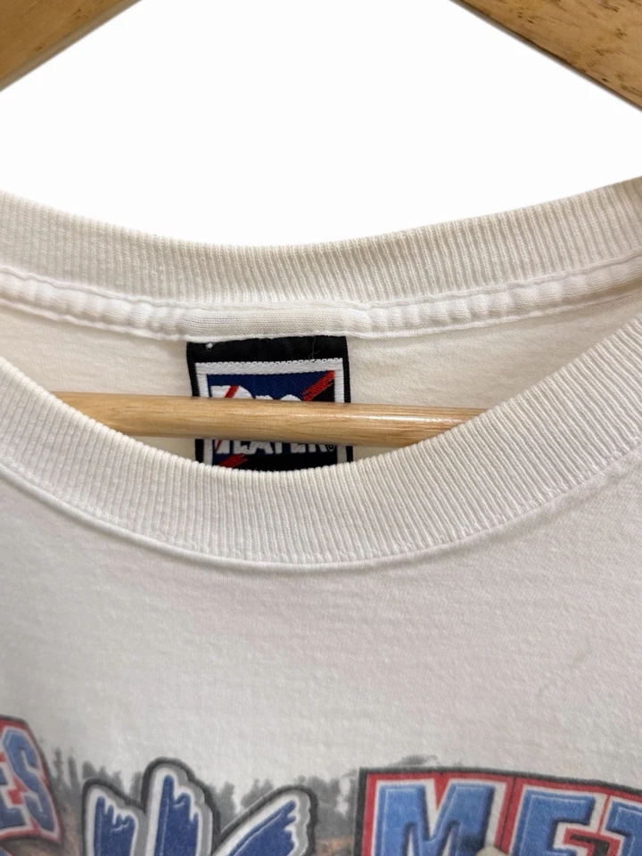 Vintage 90s New York Yankees / Mets Subway Series Matchup Player T Shirt Size XL - Image 3 of 4