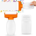 2pcs 4" 1. 5" Refillable Roller Paint Brush Roller Brush Sets Wall Repair Too.