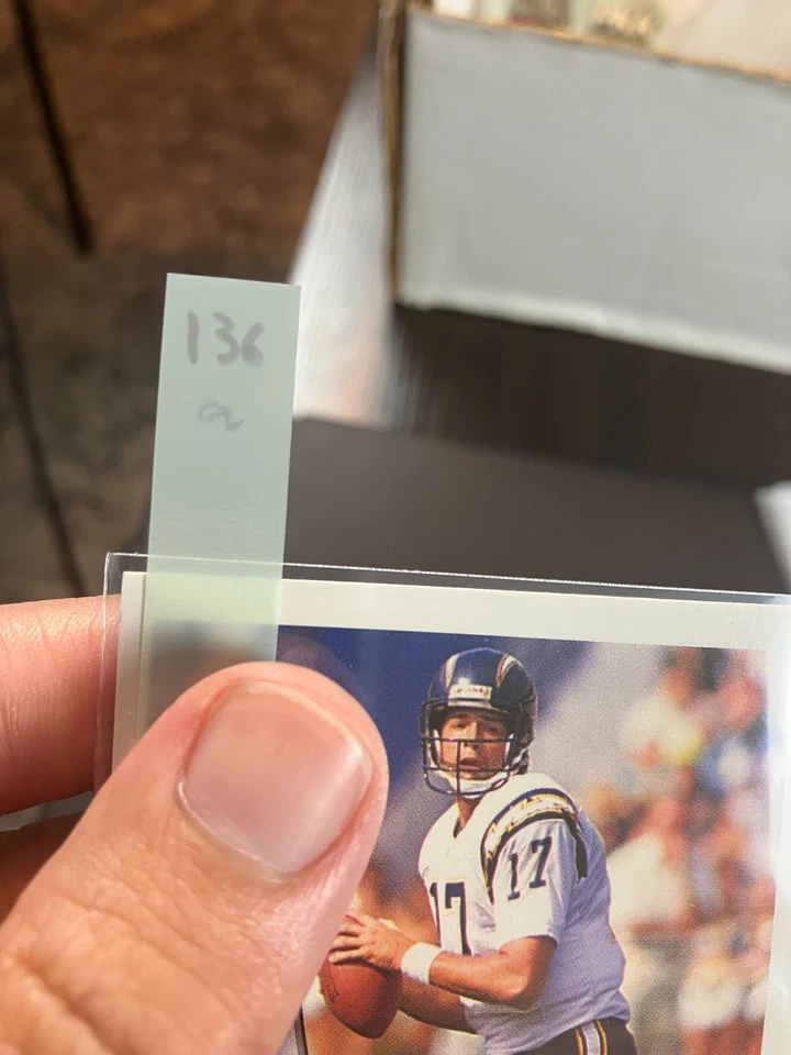 John Friesz 1992 Fleer Chargers In Person IP TTM Signed Auto Autograph - Image 3 of 3