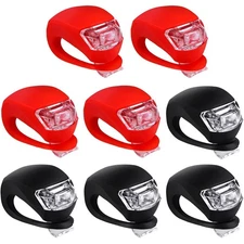 Bicycle Light Front and Rear Silicone LED Bike Light Set - Headlight and Tail...