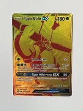 Tapu Bulu GX SV91/ SV94 Full Art Gold Rare Holo Pokémon TCG-Hidden Fates Single