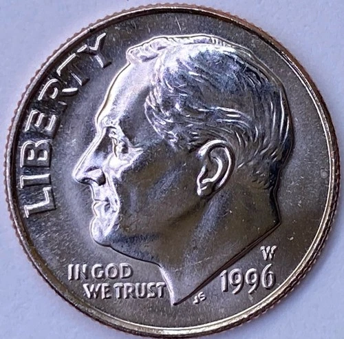 1996 W West Point Roosevelt Dime Uncirculated