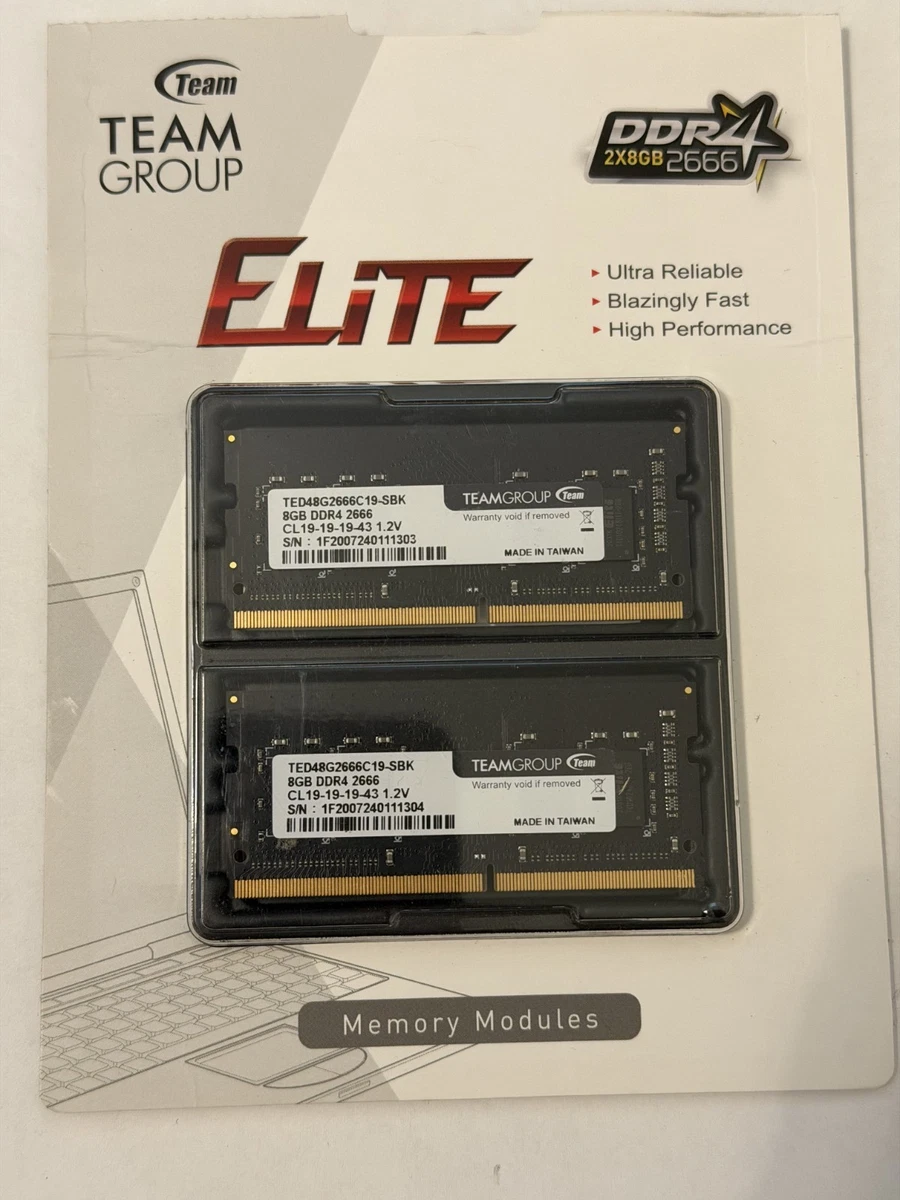 Team Group PC4-21300 (DDR4-2666) Bus Speed DDR4 SDRAM Memory (RAM