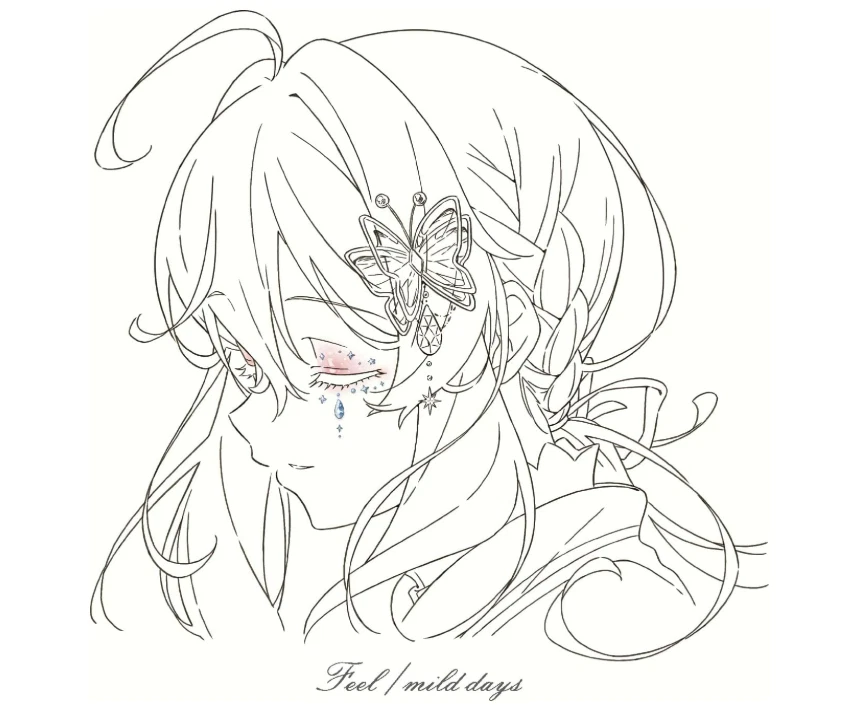 Hitsujibungaku Feel / mild days Secrets of the Silent Witch CD Japan - Image 3 of 4