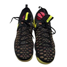 Nike KD 9 Unlimited Black Volt Multicolor Mens Size 10 Basketball Shoes