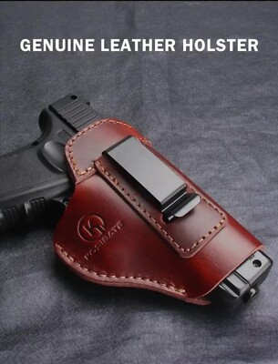 Brown IWB Leather Hip Gun holster For Hi-Point C-9,CF-380