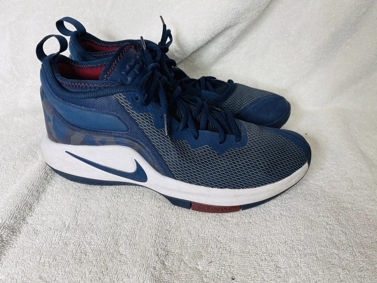 New Men s Nike Lebron James Witness II 2 College Navy Shoes