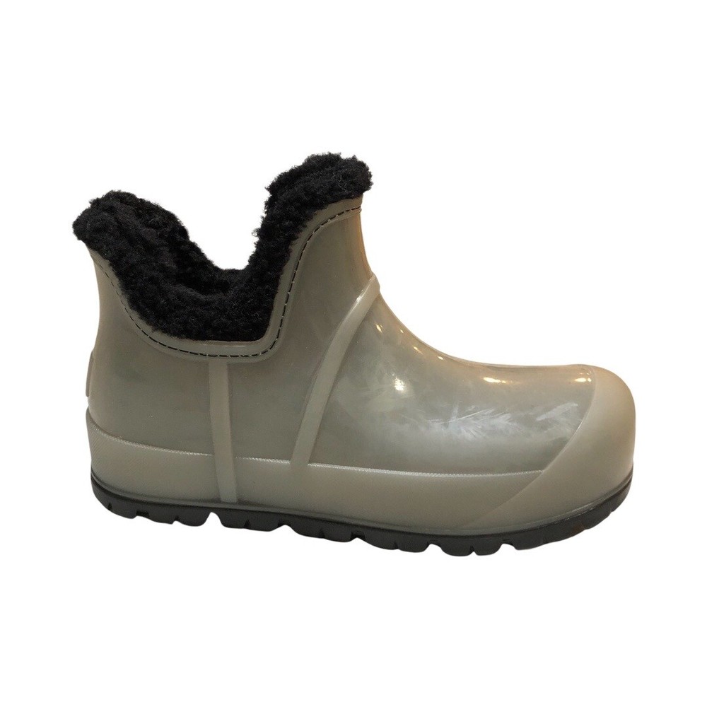 UGG Women's Raincloud Clear Waterproof Rain Boots Black 1132070