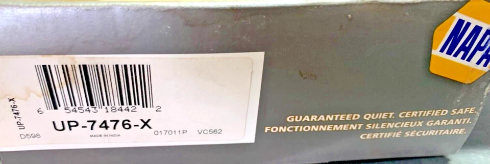 Pastillas de freno de cerámica NAPA Ultra Premium UP7476X de caja abierta para Ford Lincoln Mercury Foto 3 de 3