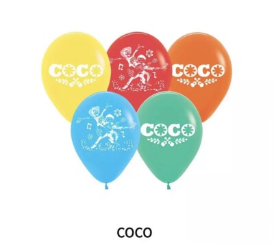 15pcs Coco Latex Balloons Birthday Party Supplies.