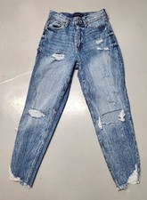AEROPOSTALE Women's Distressed Mom Jeans Size 2R High Rise