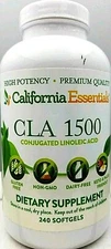 CLA 1500mg -CONJUGATED LINOLEIC ACID 1500mg-240 SOFGELS-240 SERVINGS