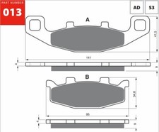 Goldfren Bremsbeläge 126 AD – Metall-keramisch, Für Motorrad, Hohe Bremskraft Bis 500°C, Trocken & Nass