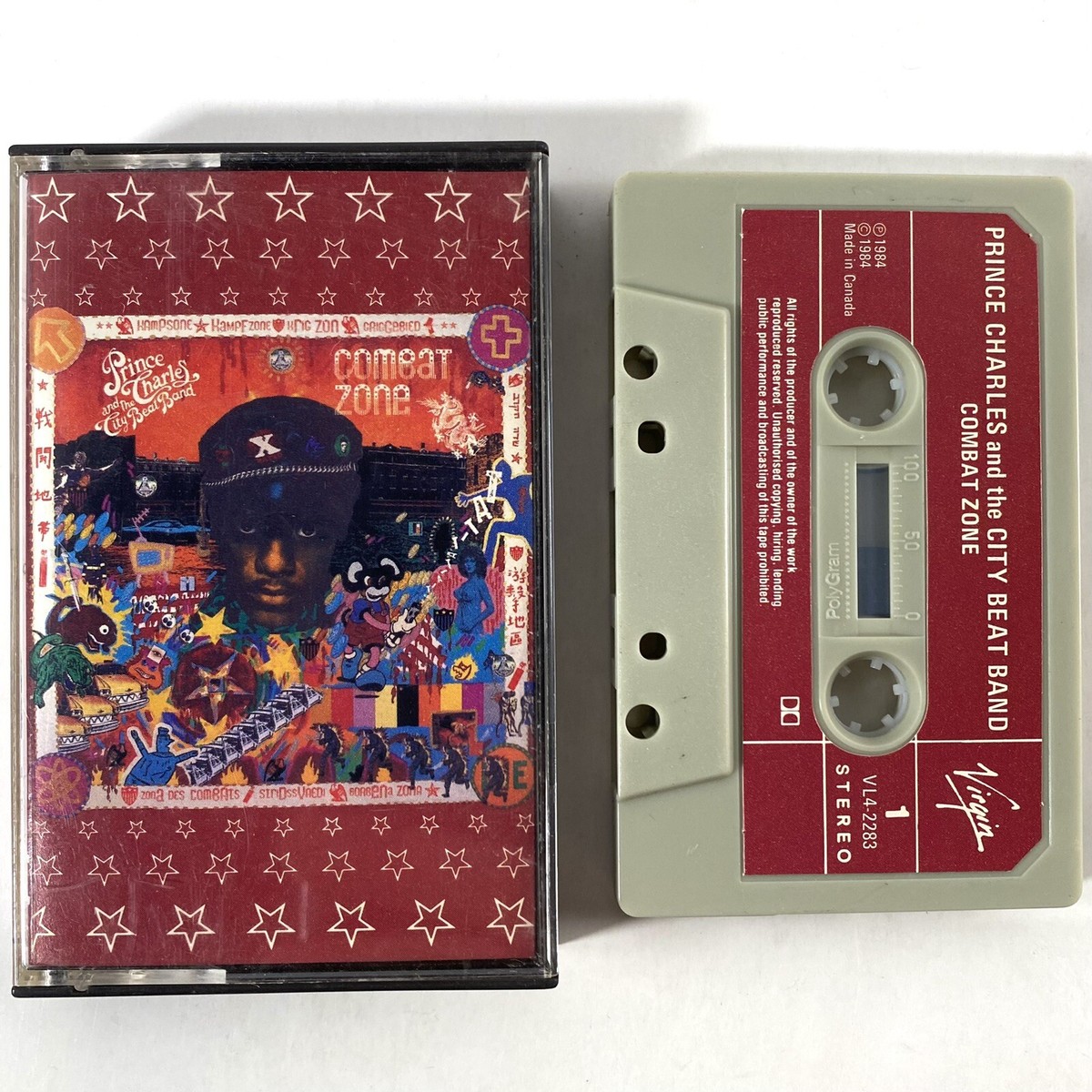 Prince Charles City Beat Band Combat Zone 1984 Cassette Tape
