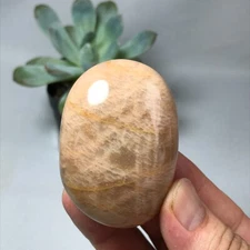 60mm Natural orange moonstone polish/rough Crystal specimens Mineral 114g g6682