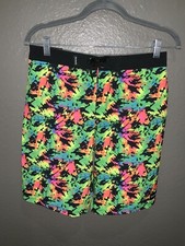 HURLEY PHANTOM Bright Multi Color Boys Board Shorts Size 16/28 NWT