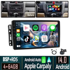 Android 14 4 64G Car Stereo Radio GPS BT w/Camera For GMC Yukon Chevy Silverado