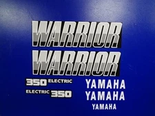 87' - 04'  Warrior Black/Gray 350 quad 7pc  Decals Stickers graphics YFM350  ATV