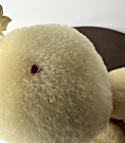 Vintage Philip Stahl Plush Stuffed Lamb Sheep 1970's Blue Bow & Flowers 5" - Picture 6 of 10