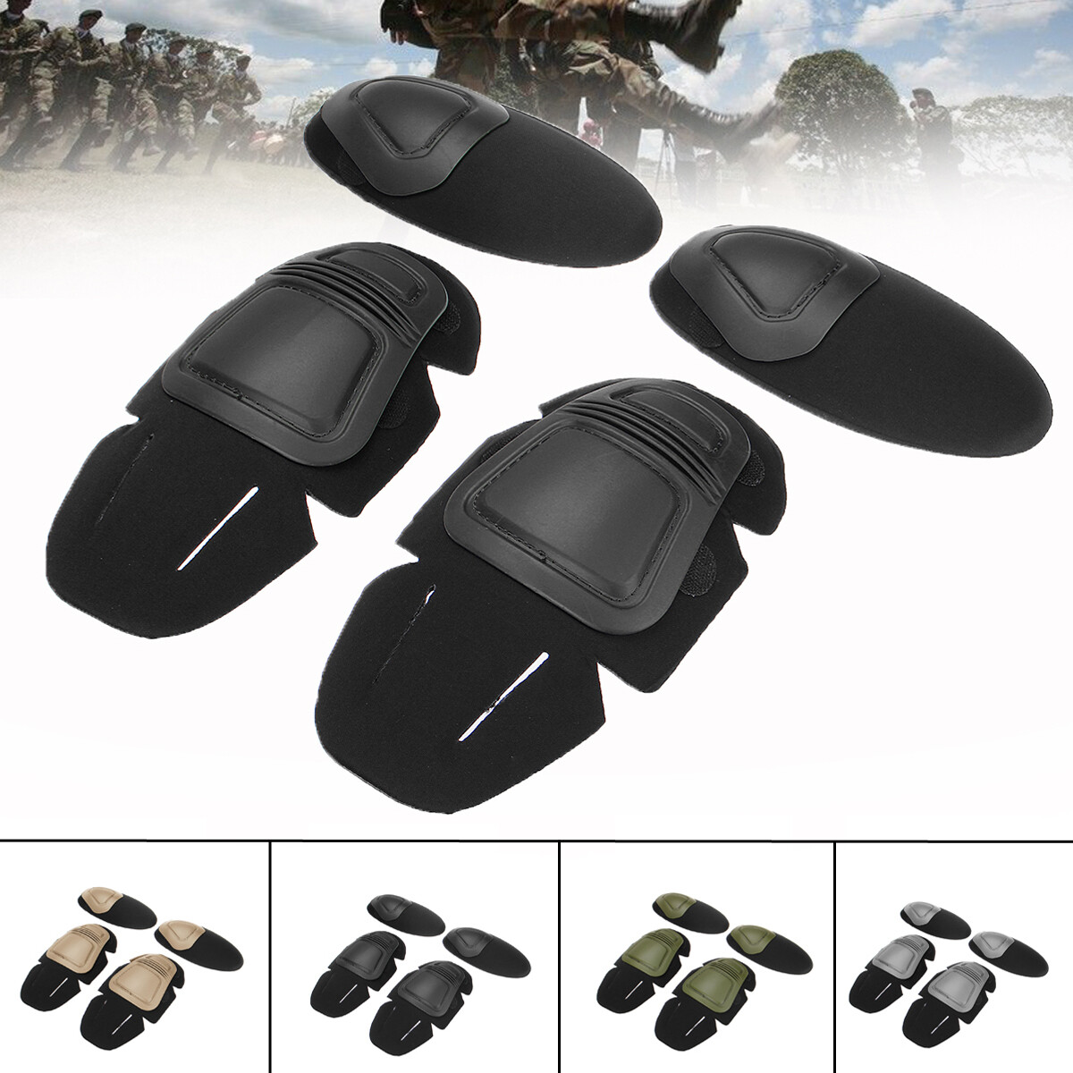 Tactical Military Elbow Knee Pads Sports Safety Protection Protective Gear Guard