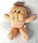1978 Cabbage Patch Kids Preemie  Doll 12” Wheat Tuft Hair Blue Eyes Naked.