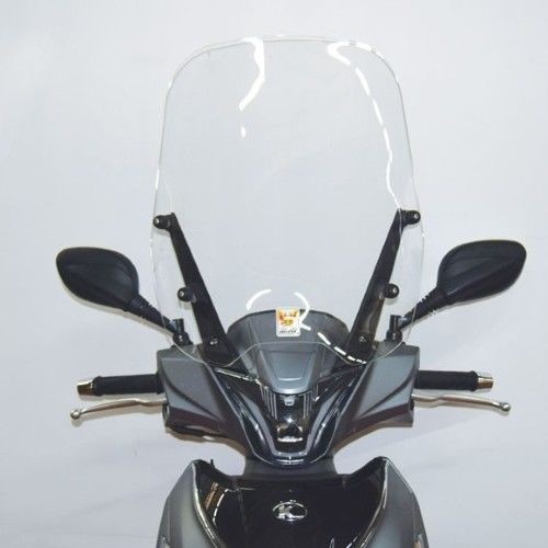 Pare-brise Isotta SC3012 A449 Pour Kymco Downtown 350 (2015+) - Transparent Avec Protège-Mains