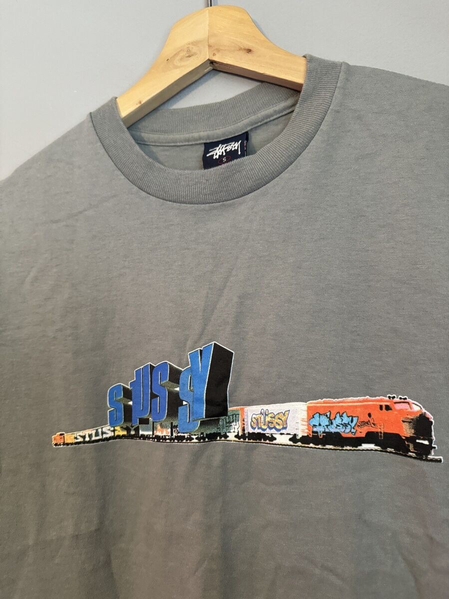 Vintage Made In USA Stussy Graffiti Train TShirt Size Small Vintage Made In USA Stussy Graffiti Train TShirt Size Small