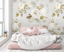 3D Weiße Blumen ZHUC14425 Tapete Wandbild Fototapete Abnehmbarer Ann