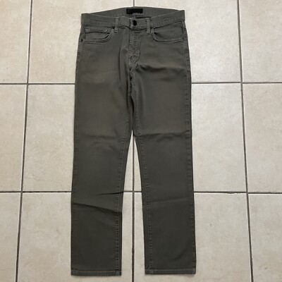 J Brand Tyler Fennel Green Denim Jeans Size 31 UK