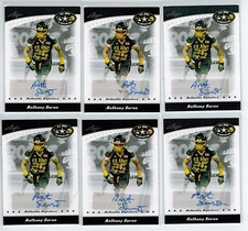 (6) 2011 LEAF U.S. ARMY ANTHONY SARAO AUTO LOT USC TROJANS MONTREAL ALOUETTES