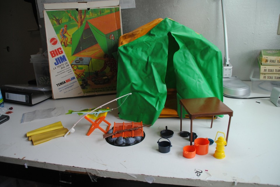 BIG JIM MATTEL 81 ACTION SET REF 5428 CAMPING LOOSE COMPLET