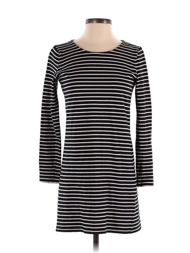 LOFT BLUE STRIPED CAREER CASUAL KEYHOLE BACK SEXY A LINE SOFT DRESS SIZE: S  NWT 18871357| eBay