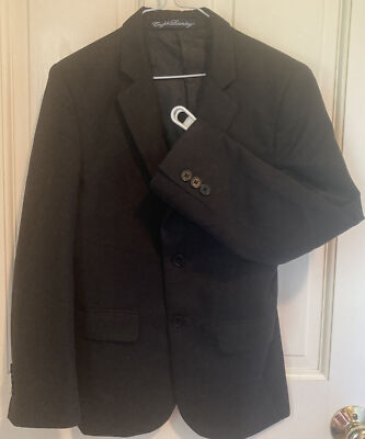 English Laundry Boy’s Blazer Jacket Black Polyester Year Round Lined Size 