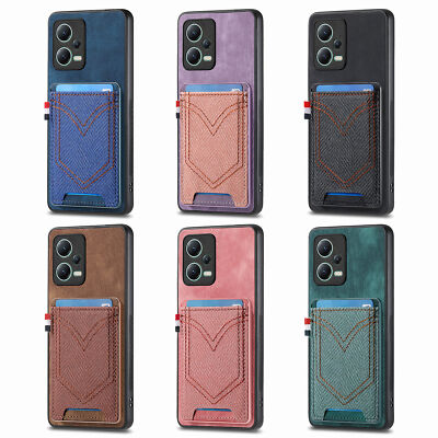 Hülle für Xiaomi 13 12T Pro Poco X5 M5 M5S F5 Pro Card Holder Leder Wallet Case